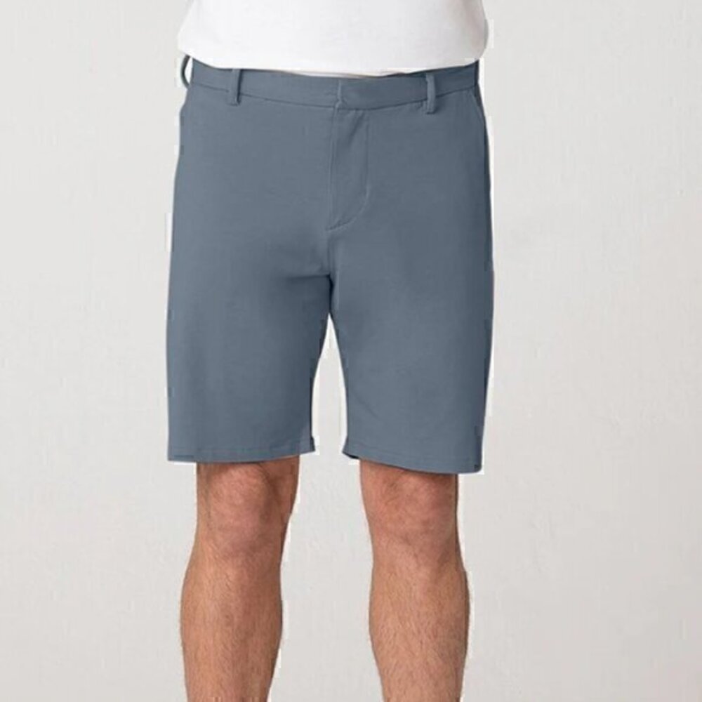 Swet Tailor Mens French Grey 8" Inseam Everyday Chino Shorts
